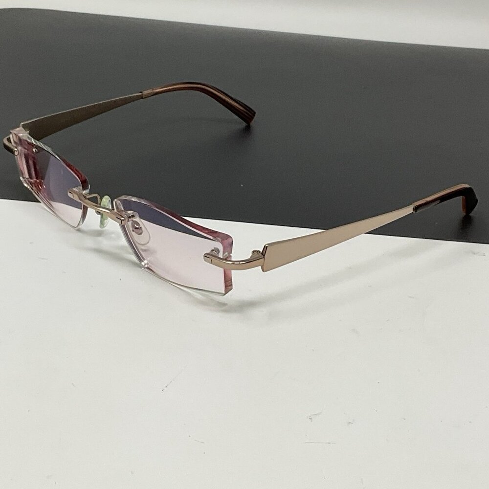 SAMA RIMLESS Eyeglasses Frame Mix-5 Pink Pure Titanium - Picture 3 of 12